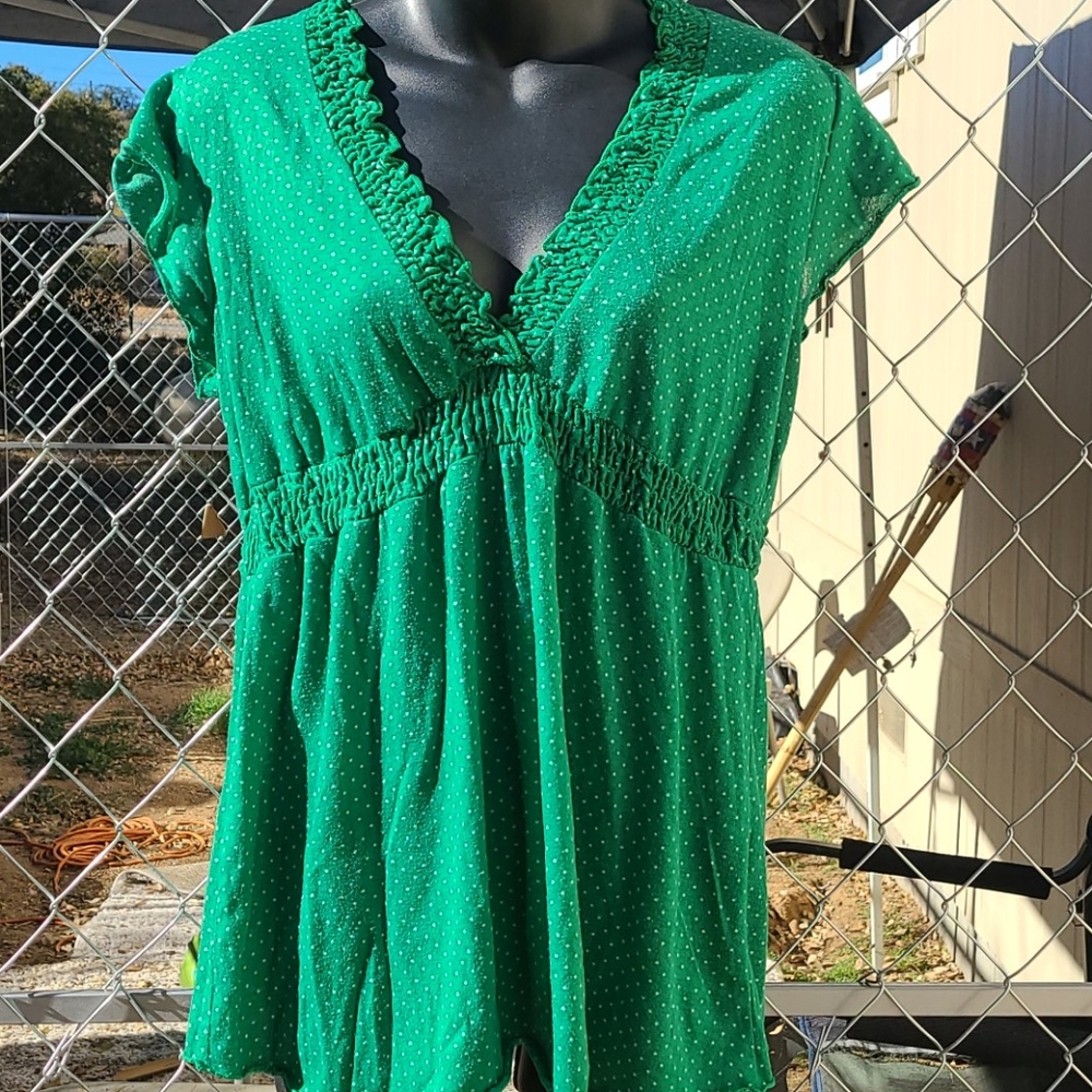 Julie's Closet Polka Dot Maternity Blouse